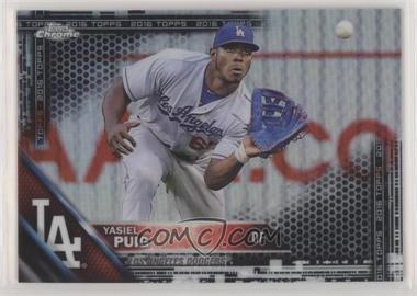 2016 Topps Chrome - [Base] - Black Refractor #149 - Yasiel Puig