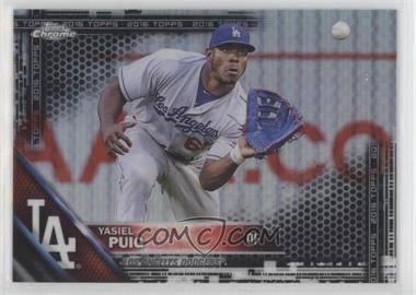 2016 Topps Chrome - [Base] - Black Refractor #149 - Yasiel Puig