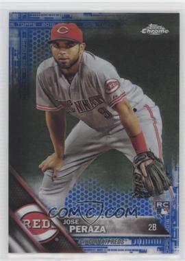 2016 Topps Chrome - [Base] - Blue Refractor #177 - Jose Peraza /150