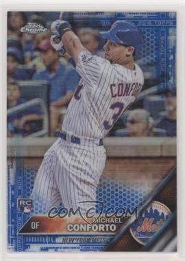 2016 Topps Chrome - [Base] - Blue Refractor #52 - Michael Conforto /150