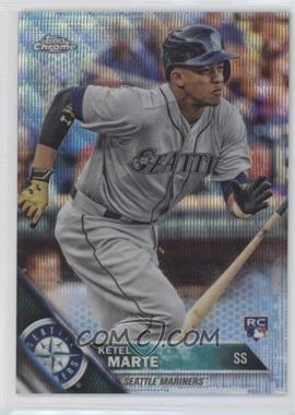 2016 Topps Chrome - [Base] - Blue Wave Refractor #121 - Ketel Marte /75