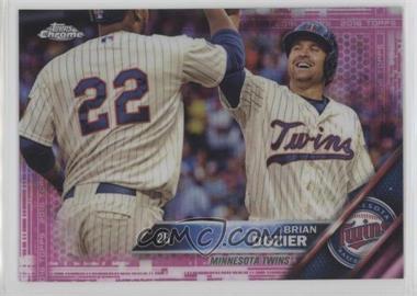 2016 Topps Chrome - [Base] - Pink Refractor #183 - Brian Dozier