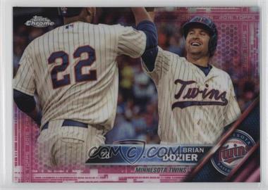 2016 Topps Chrome - [Base] - Pink Refractor #183 - Brian Dozier
