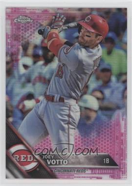 2016 Topps Chrome - [Base] - Pink Refractor #185 - Joey Votto