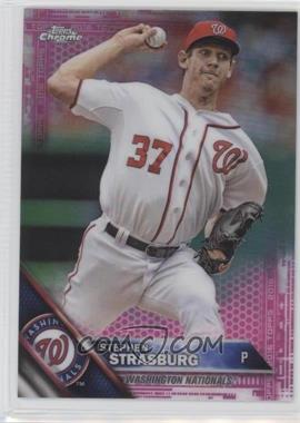 2016 Topps Chrome - [Base] - Pink Refractor #40 - Stephen Strasburg