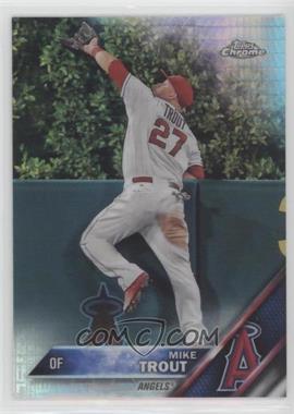 2016 Topps Chrome - [Base] - Prism Refractor #1 - Mike Trout