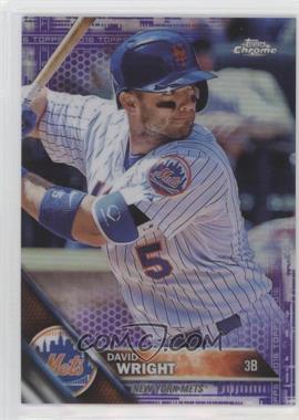 2016 Topps Chrome - [Base] - Purple Refractor #134 - David Wright /275