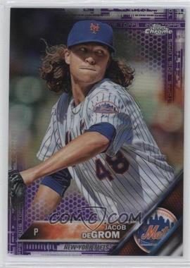 2016 Topps Chrome - [Base] - Purple Refractor #144 - Jacob deGrom /275