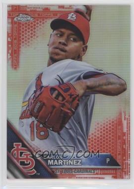 2016 Topps Chrome - [Base] - Red Refractor #60 - Carlos Martinez /5
