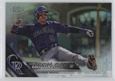 2016 Topps Chrome - [Base] - Refractor #51 - Carlos Gonzalez