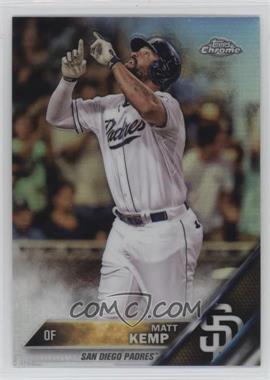 2016 Topps Chrome - [Base] - Refractor #74 - Matt Kemp