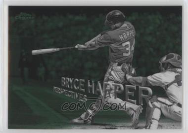 2016 Topps Chrome - Perspectives - Green Refractor #PC-4 - Bryce Harper /99