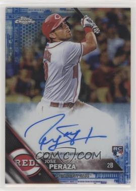 2016 Topps Chrome - Rookie Autographs - Blue Refractor #RA-JPE - Jose Peraza /150