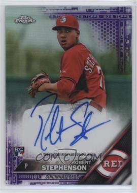 2016 Topps Chrome - Rookie Autographs - Purple Refractor #RA-ROS - Robert Stephenson /250