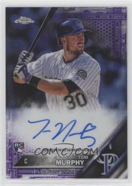 2016 Topps Chrome - Rookie Autographs - Purple Refractor #RA-TM - Tom Murphy /250