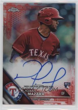 2016 Topps Chrome - Rookie Autographs - Red Refractor #RA-NM - Nomar Mazara /5