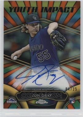 2016 Topps Chrome - Youth Impact Autographs - Orange Refractor #YIA-JG - Jon Gray /25