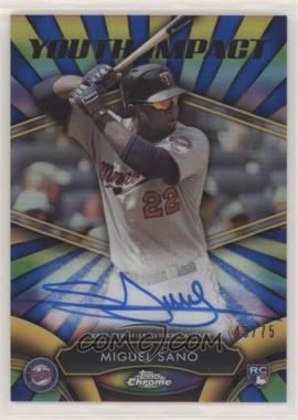 2016 Topps Chrome - Youth Impact Autographs #YIA-MS - Miguel Sano /75