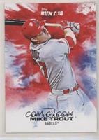 Bunt Splatter Art - Mike Trout #/457