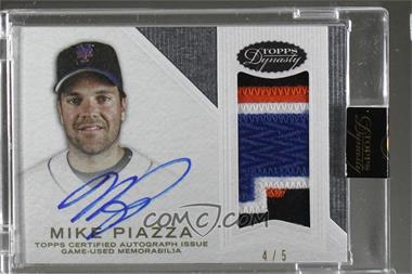 2016 Topps Dynasty - Autograph Patches - Silver #AP-MP4 - Mike Piazza /5 [Uncirculated]