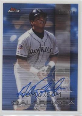 2016 Topps Finest - Autographs - Blue Refractor #FA-AG - Andres Galarraga /150