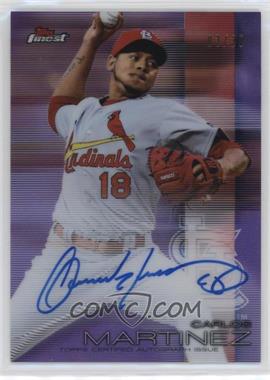 2016 Topps Finest - Autographs - Purple Refractor #FA-CM - Carlos Martinez /30