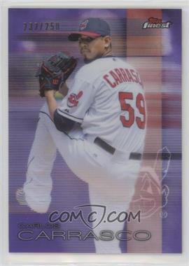 2016 Topps Finest - [Base] - Purple Refractor #83 - Carlos Carrasco /250