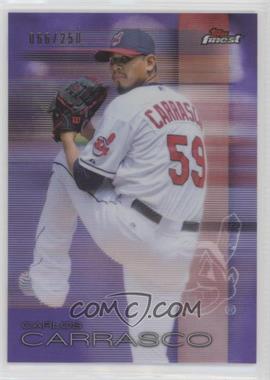 2016 Topps Finest - [Base] - Purple Refractor #83 - Carlos Carrasco /250