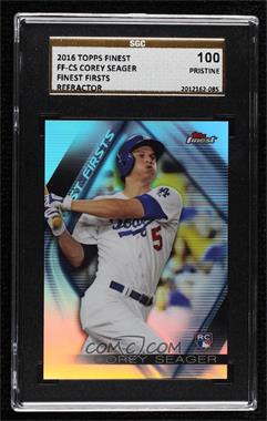 2016 Topps Finest - Firsts #FF-CS - Corey Seager [SGC 10 PRISTINE]