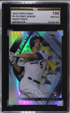 2016 Topps Finest - Firsts #FF-CS - Corey Seager [SGC 10 PRISTINE]