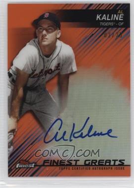 2016 Topps Finest - Greats Autographs - Orange Refractor #FGA-AK - Al Kaline /25