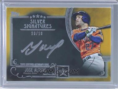 2016 Topps Five Star - Silver Signatures - Gold #FSSS-JA - Jose Altuve /10