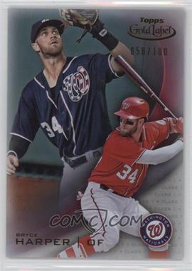 2016 Topps Gold Label - [Base] - Class 1 Red #34 - Bryce Harper /100