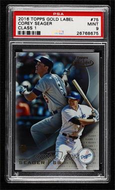 2016 Topps Gold Label - [Base] - Class 1 #75 - Corey Seager [PSA 9 MINT]