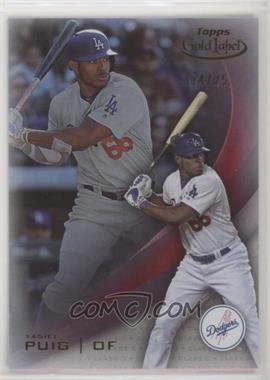 2016 Topps Gold Label - [Base] - Class 3 Red #90 - Yasiel Puig /25