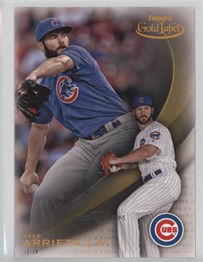 2016 Topps Gold Label 5 x 7 - Topps Online Exclusive [Base] - Class 3 Gold #72 - Jake Arrieta /10
