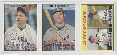 2016 Topps Heritage - 1967 Advertising Strips #KLSM - Scott Kazmir, Brett Lawrie, Gary Sanchez, Raul Mondesi