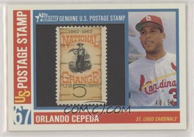 2016 Topps Heritage - 1967 US Postage Stamp Relics #67USPSR-OC - Orlando Cepeda /50