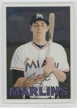 2016 Topps Heritage - [Base] - Chrome #THC-467 - Christian Yelich /999