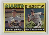 Rookie Stars - Trevor Brown, Mac Williamson