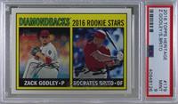 Rookie Stars - Zack Godley, Socrates Brito [PSA 9 MINT]