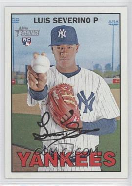 2016 Topps Heritage - [Base] #190.2 - SP - Rookie Variation - Luis Severino