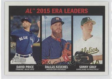 2016 Topps Heritage - [Base] #233 - League Leaders - David Price, Dallas Keuchel, Sonny Gray