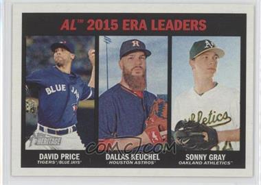 2016 Topps Heritage - [Base] #233 - League Leaders - David Price, Dallas Keuchel, Sonny Gray