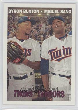 2016 Topps Heritage - [Base] #334 - Twins' Terrors (Miguel Sano, Byron Buxton)