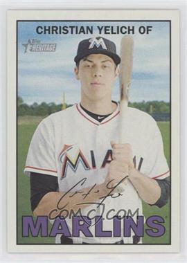 2016 Topps Heritage - [Base] #467 - High Number SP - Christian Yelich