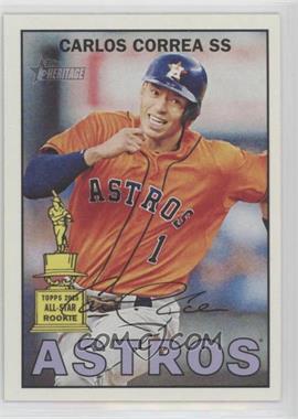 2016 Topps Heritage - [Base] #475.2 - SP - Action Variation - Carlos Correa