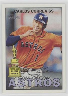 2016 Topps Heritage - [Base] #475.2 - SP - Action Variation - Carlos Correa