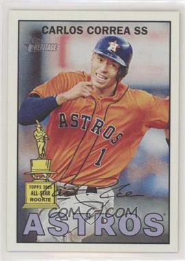 2016 Topps Heritage - [Base] #475.2 - SP - Action Variation - Carlos Correa