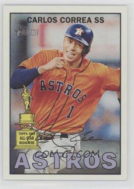 2016 Topps Heritage - [Base] #475.2 - SP - Action Variation - Carlos Correa